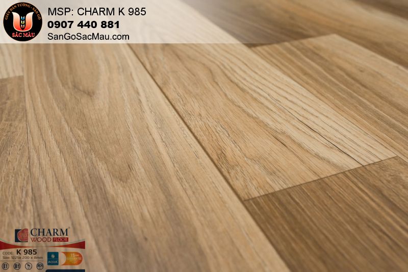 Sàn gỗ Charm Wood-Sàn gỗ chịu nước-Sàn gỗ công nghiệp